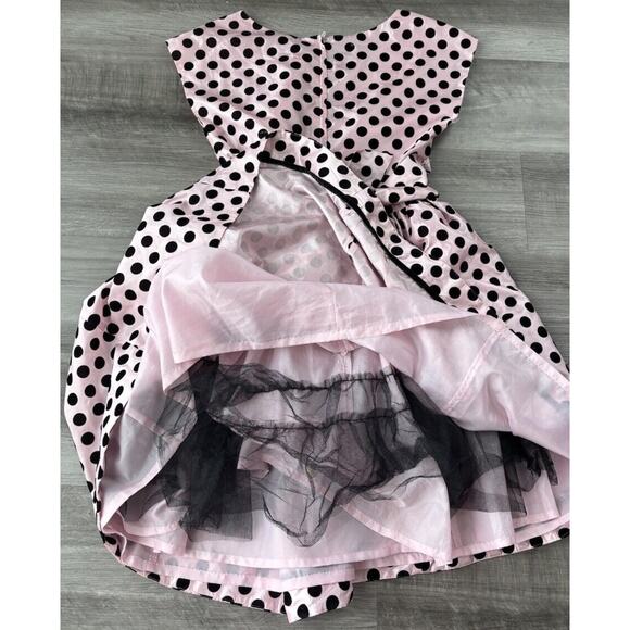 Nicolette Mason For ModCloth Pink Polka Dot Dress Size M Retro Pin-Up - Picture 7 of 8